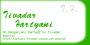 tivadar hartyani business card